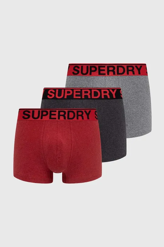 viacfarebná Boxerky Superdry 3-pak Pánsky