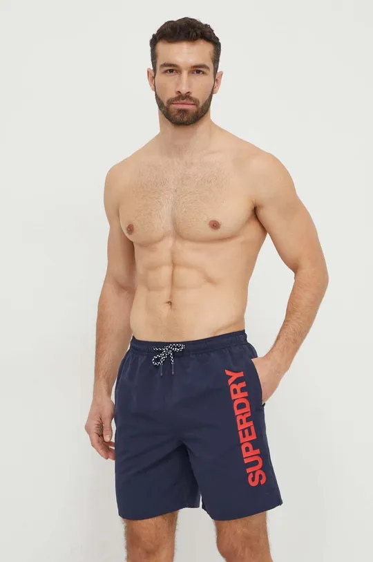 mornarsko plava Kratke hlače za kupanje Superdry Muški