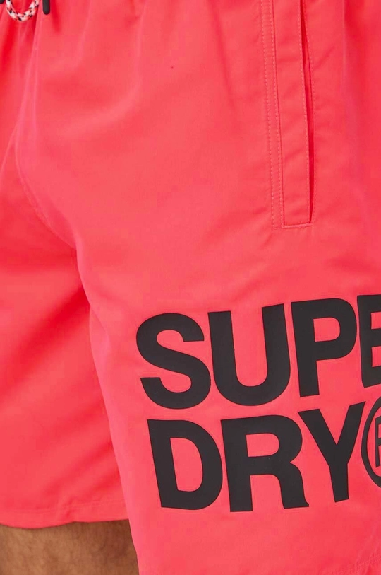 różowy Superdry szorty kąpielowe