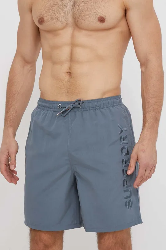 siva Kratke hlače za kupanje Superdry Muški
