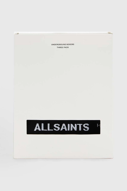 Βαμβακερό μποξεράκι AllSaints UNDERGROUND 3-pack 97% Οργανικό βαμβάκι, 3% Σπαντέξ