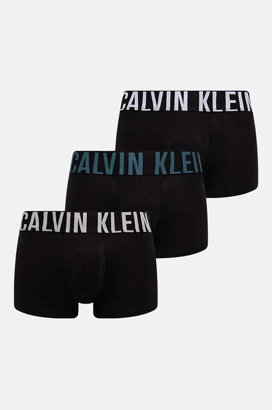 Боксери Calvin Klein Underwear 3-pack трикотаж чорний 000NB3608A