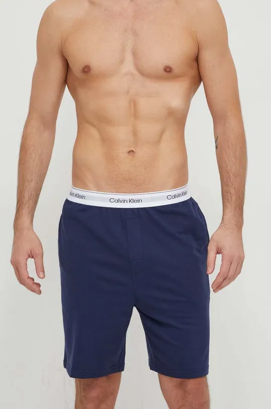 Σορτς πιτζάμας Calvin Klein Underwear σκούρο μπλε