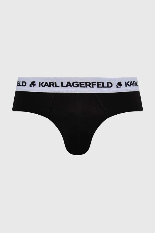 Slipy Karl Lagerfeld 3-pak čierna
