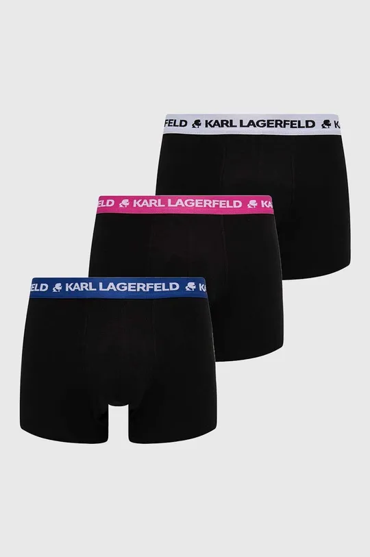 czarny Karl Lagerfeld bokserki 3-pack Męski