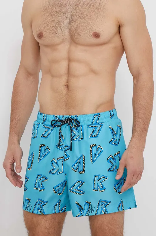 μπλε Σορτς κολύμβησης Karl Lagerfeld Ανδρικά