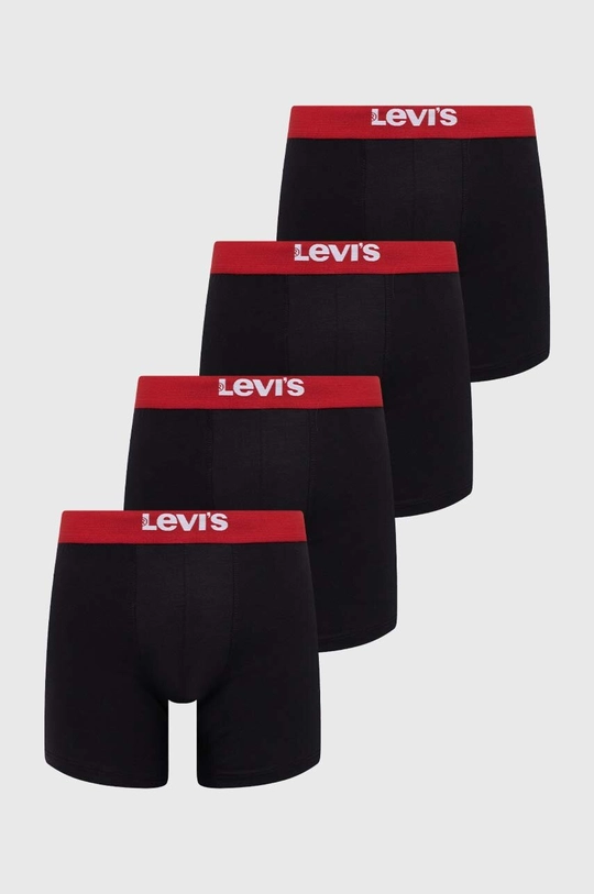 czarny Levi's bokserki 4-pack Męski