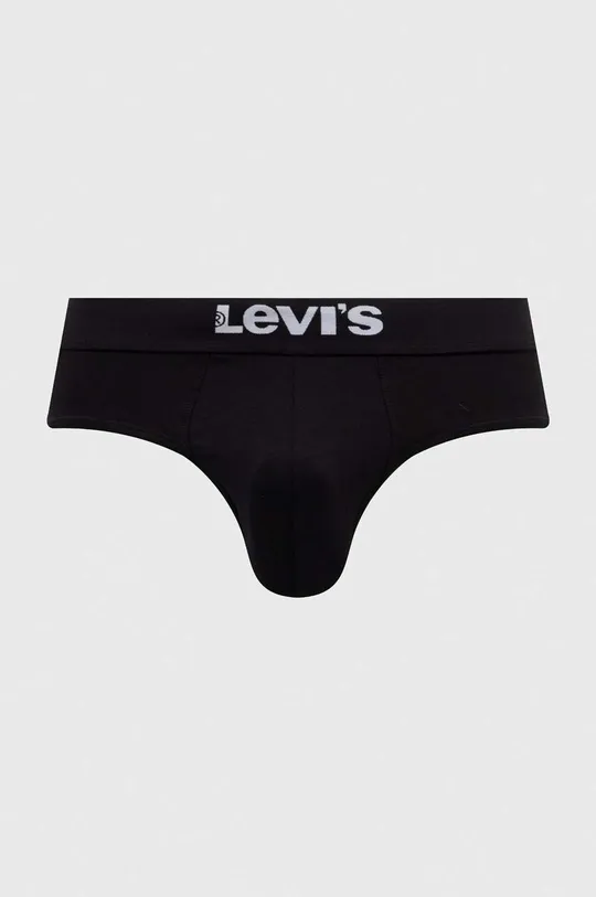 Slip gaćice Levi's 4-pack crna