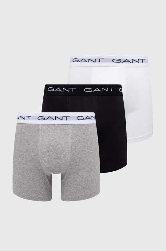 sivá Boxerky Gant 3-pak Pánsky
