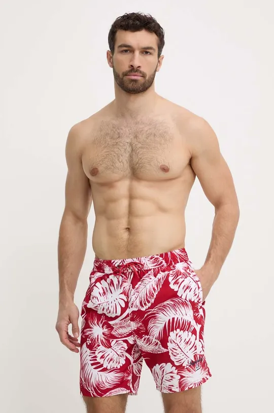 Kratke hlače za kupanje Superdry crvena