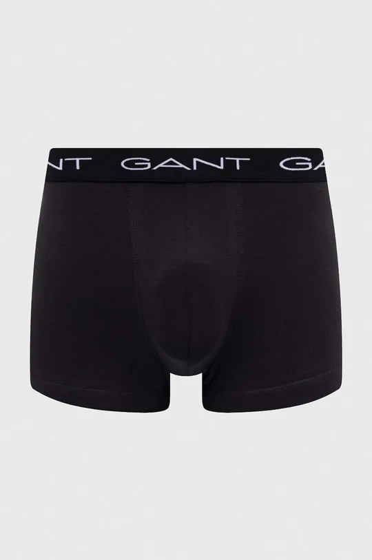 Gant boxer pacco da 3 nero