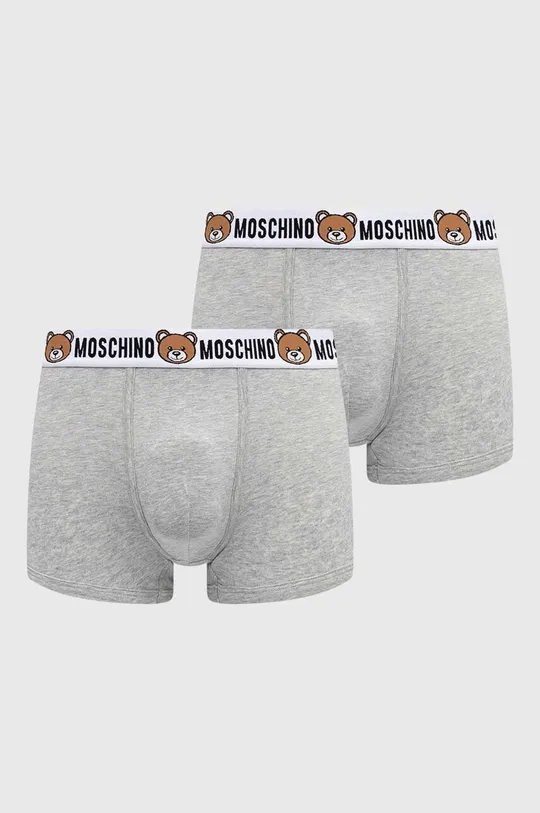 siva Bokserice Moschino Underwear 2-pack Muški