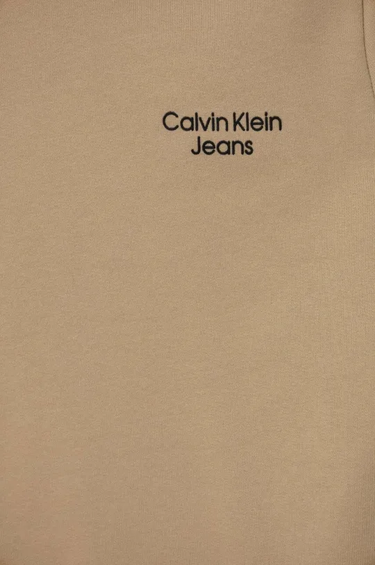 Detská mikina Calvin Klein Jeans béžová