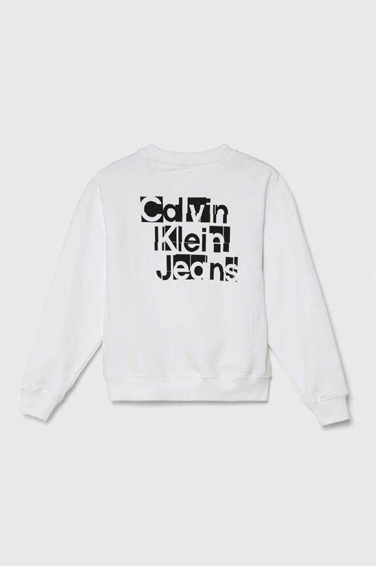 Calvin Klein Jeans felpa per bambini bianco