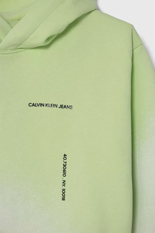 Detská bavlnená mikina Calvin Klein Jeans Základná látka: 100 % Bavlna Elastická manžeta: 97 % Bavlna, 3 % Elastan
