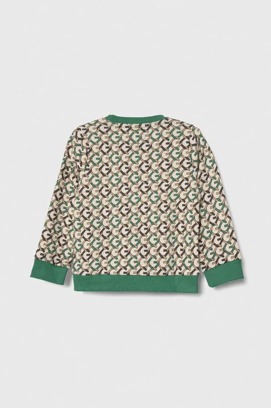 Παιδική βαμβακερή μπλούζα Guess πράσινο