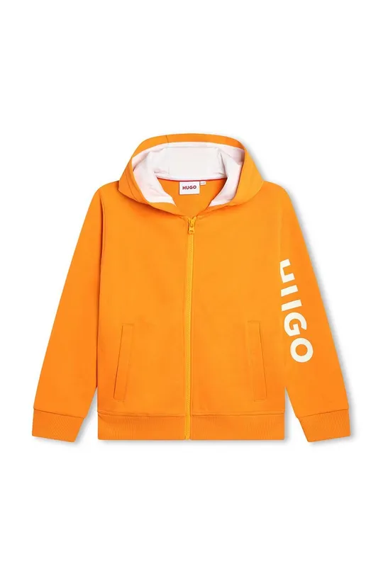 Otroški pulover HUGO oranžna