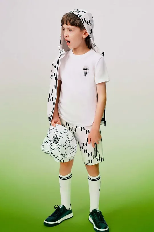 Otroški bombažen pulover Karl Lagerfeld Fantovski