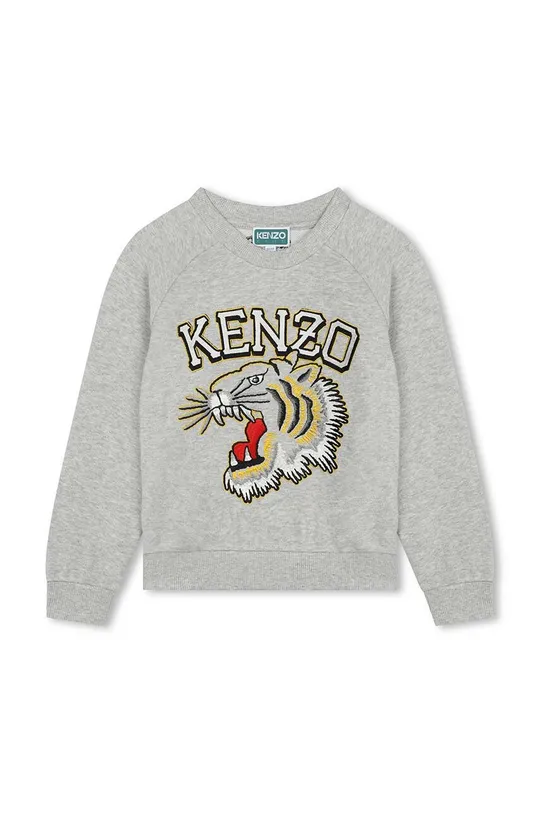 серый Детская хлопковая кофта Kenzo Kids Для мальчиков