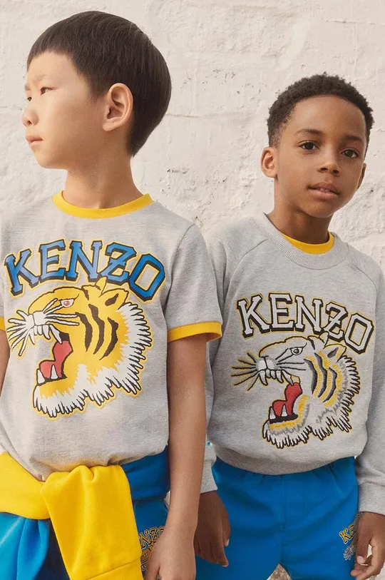 bela Otroški bombažen pulover Kenzo Kids