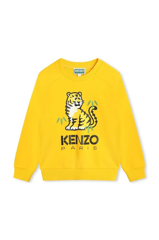 жёлтый Детская хлопковая кофта Kenzo Kids Для мальчиков