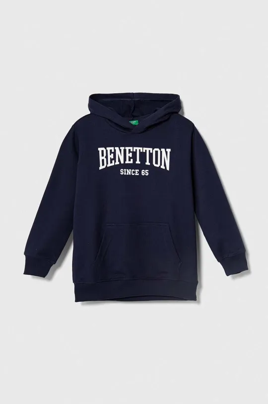 темно-синій Дитяча бавовняна кофта United Colors of Benetton Для хлопчиків