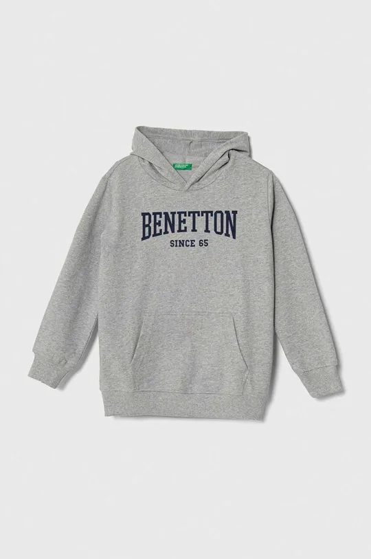 серый Детская хлопковая кофта United Colors of Benetton Для мальчиков
