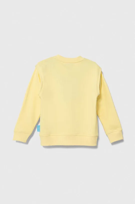 Emporio Armani bluza bawełniana dziecięca x The Smurfs żółty