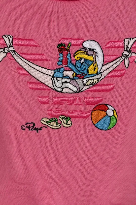 Pamučna bluza za bebe Emporio Armani x The Smurfs Temeljni materijal: 100% Pamuk Manžeta: 98% Pamuk, 2% Elastan