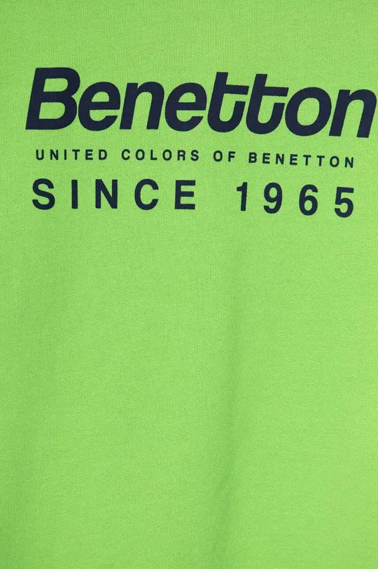 Dječja pamučna dukserica United Colors of Benetton Temeljni materijal: 100% Pamuk Manžeta: 96% Pamuk, 4% Elastan