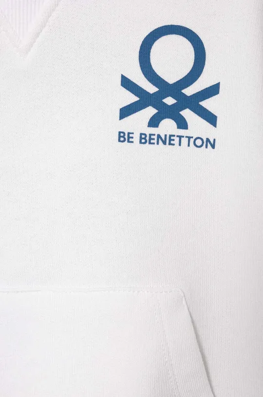 Detská bavlnená mikina United Colors of Benetton Základná látka: 100 % Bavlna Elastická manžeta: 96 % Bavlna, 4 % Elastan