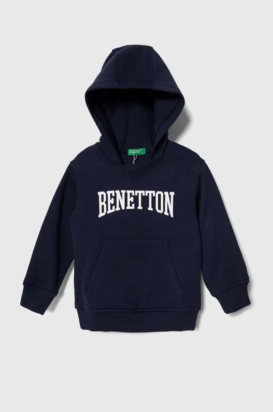 темно-синій Дитяча бавовняна кофта United Colors of Benetton Для хлопчиків