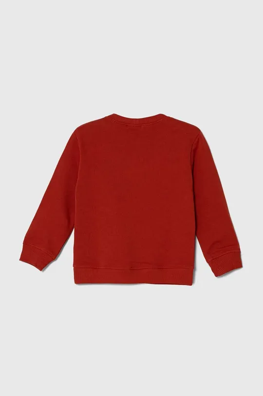 Otroški bombažen pulover United Colors of Benetton rdeča