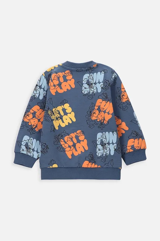 Bombažen pulover za dojenčka Coccodrillo modra