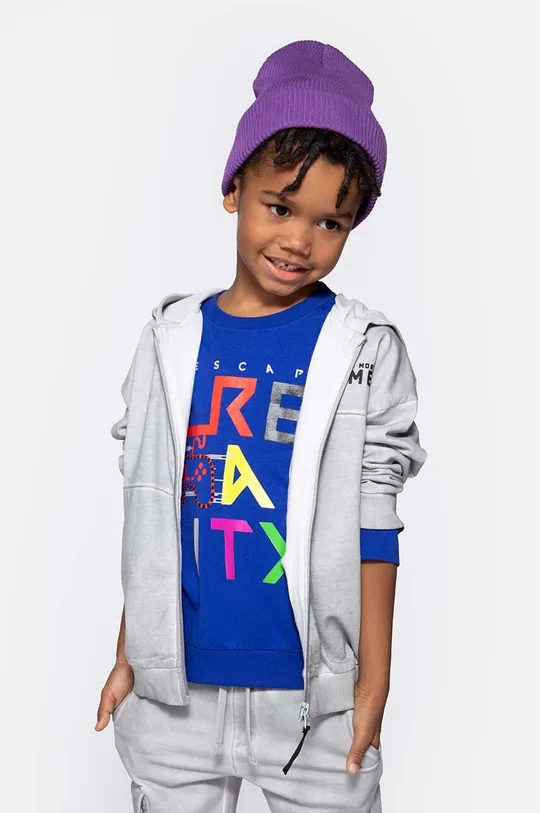 γκρί Παιδική βαμβακερή μπλούζα Coccodrillo Για αγόρια