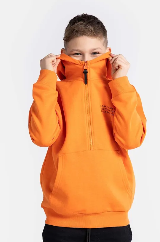 оранжевый Детская хлопковая кофта Coccodrillo Для мальчиков