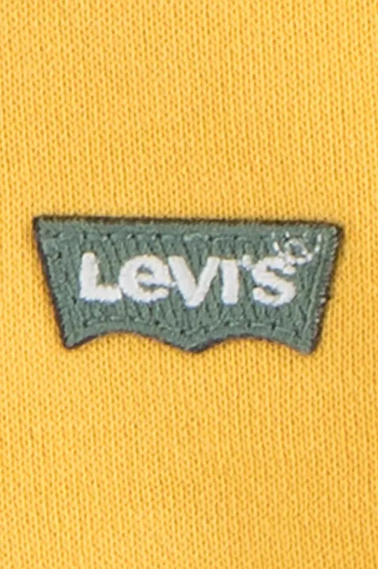 rumena Otroški pulover Levi's LVB MINI BATWING PULL OVER HOO
