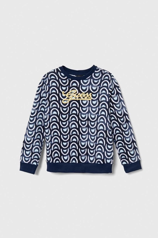 blu navy Guess felpa in cotone bambino/a Ragazzi