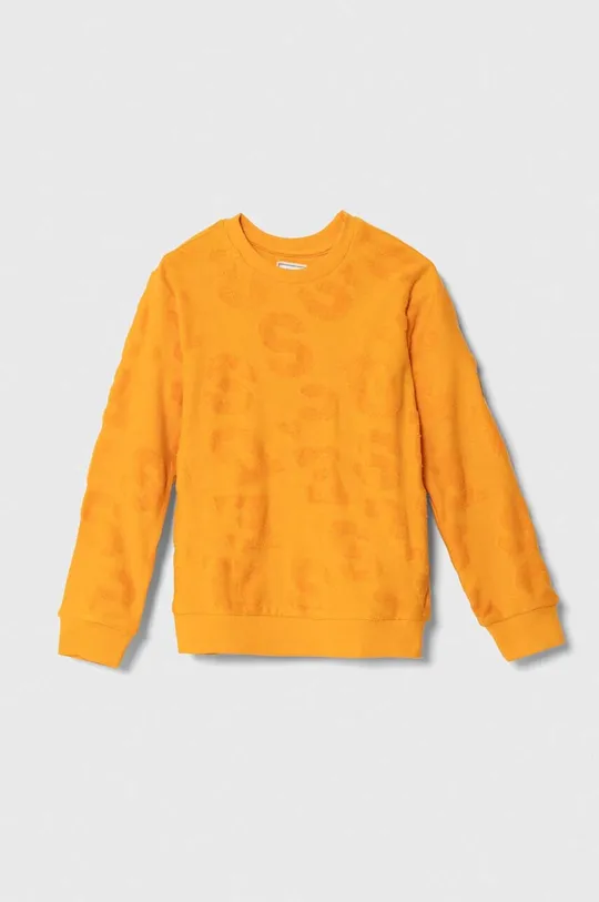 pomarańczowy Guess bluza bawełniana dziecięca Chłopięcy