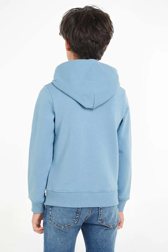 modrá Detská mikina Calvin Klein Jeans