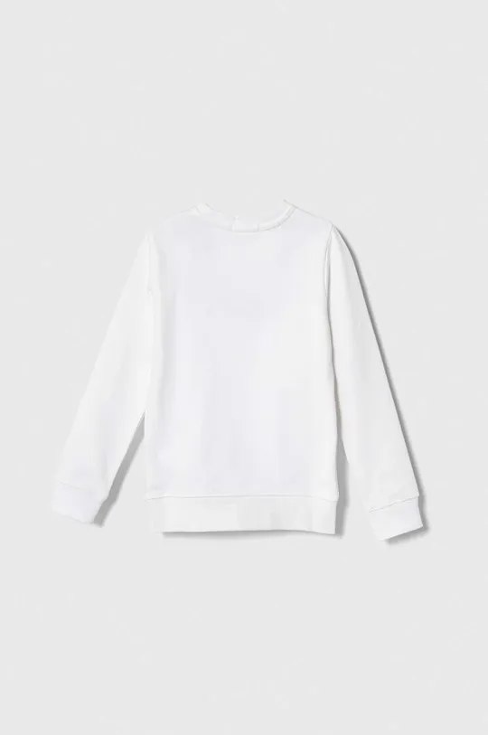 Παιδική βαμβακερή μπλούζα Calvin Klein Jeans λευκό