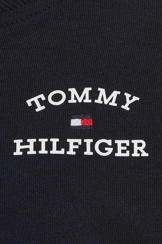 fekete Tommy Hilfiger gyerek melegítőfelső pamutból