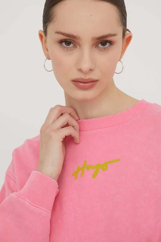ροζ Μπλούζα HUGO