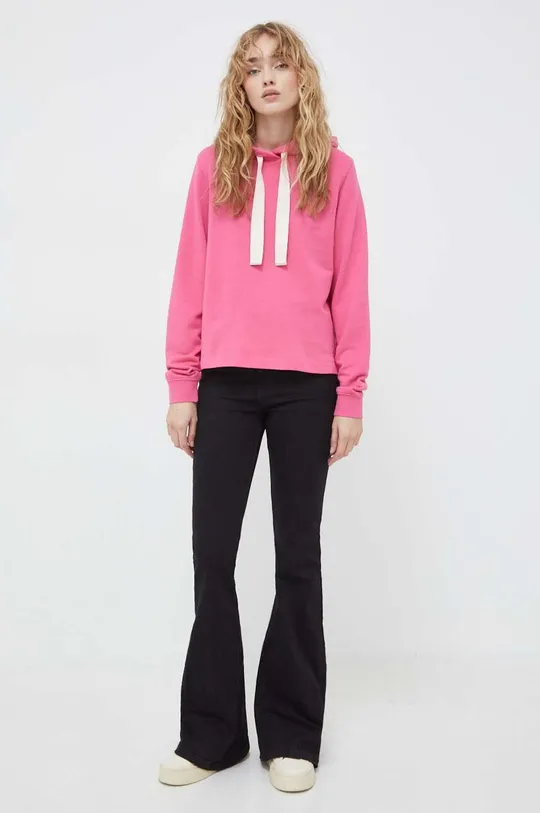 ροζ Βαμβακερή μπλούζα Marc O'Polo Γυναικεία
