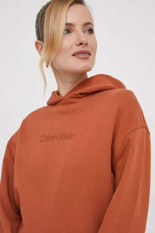 narancssárga Calvin Klein pamut melegítőfelső