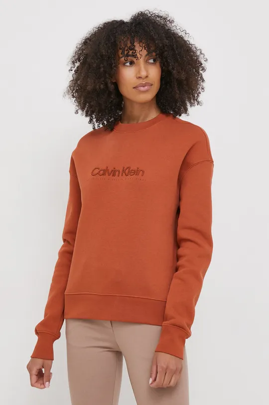 arancione Calvin Klein felpa