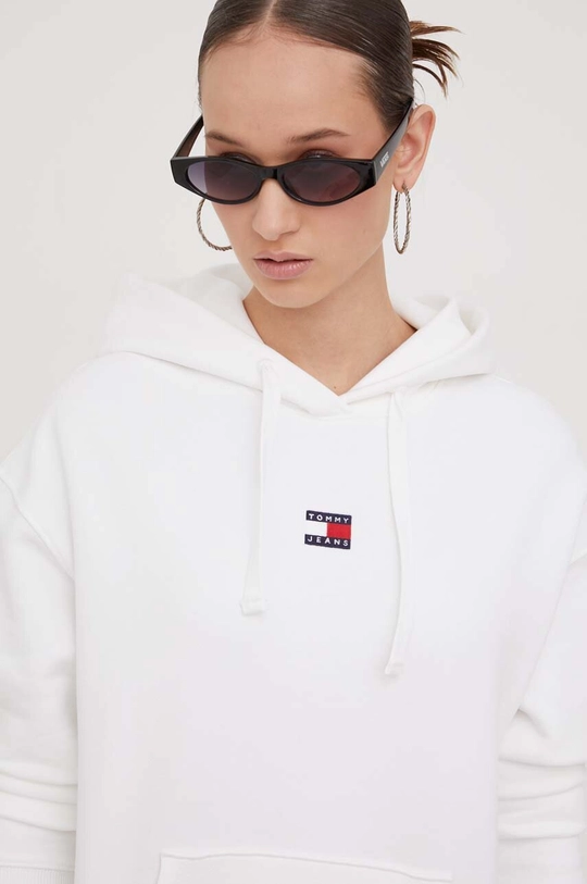 белый Хлопковая кофта Tommy Jeans Женский