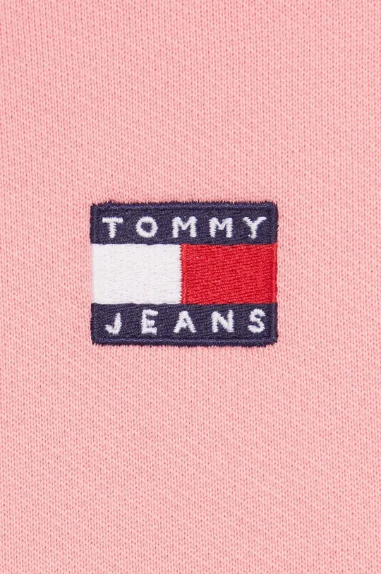 różowy Tommy Jeans bluza bawełniana