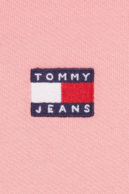 roza Bombažen pulover Tommy Jeans