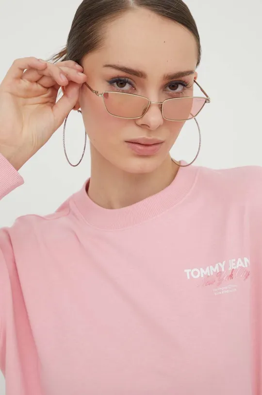 różowy Tommy Jeans bluza